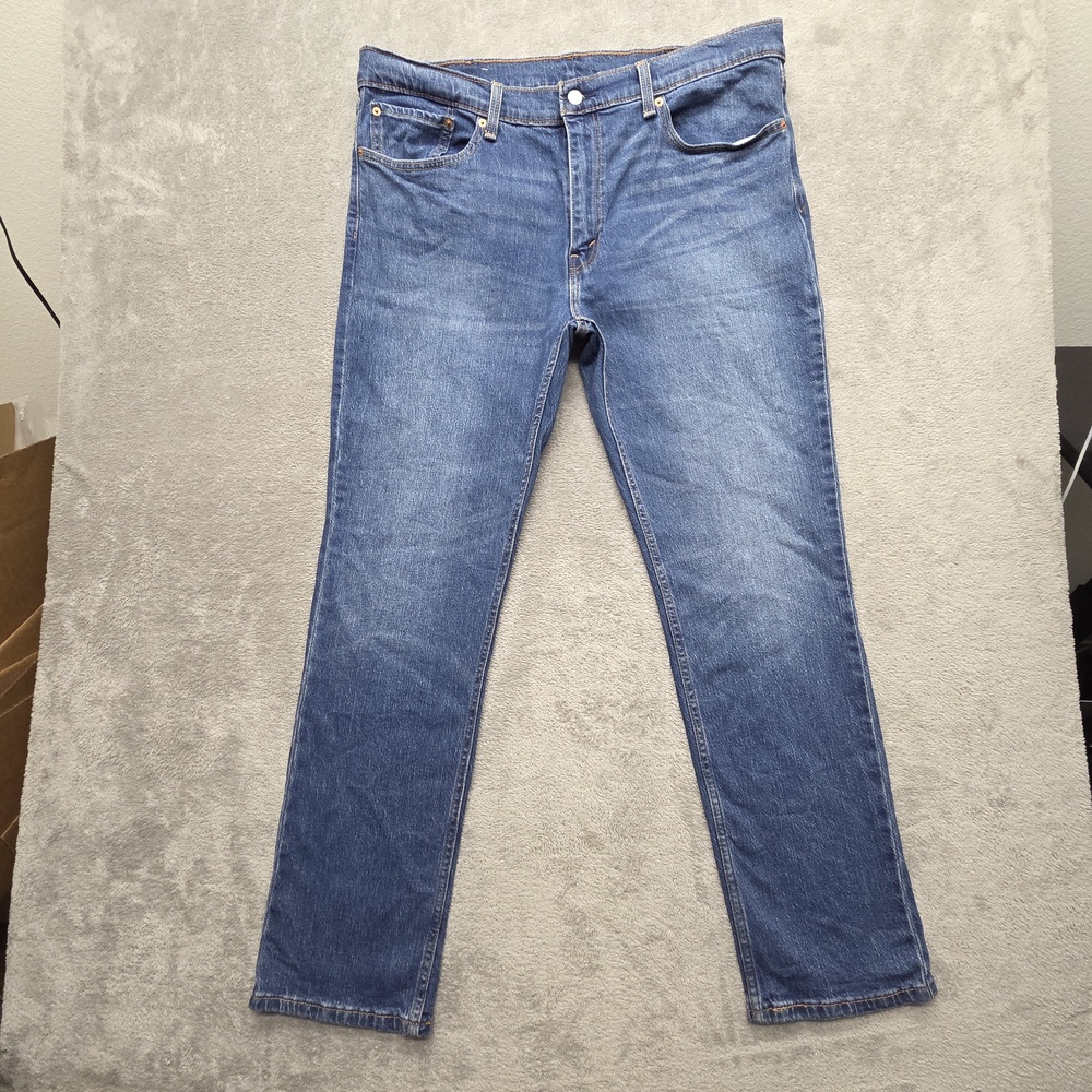 Levi's 511 Jeans Mens Measured 39x31 Blue Slim Tapered Stretch Medium Wash Denim